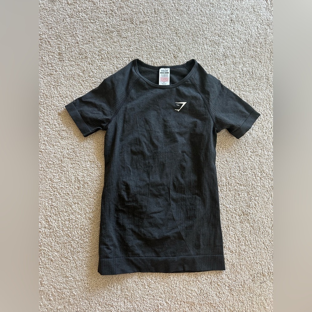 Gymshark Black Vital Seamless 2.0 T-Shirt